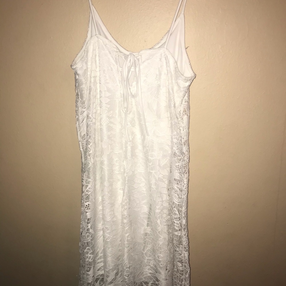 Charlotte Russe lace dress white